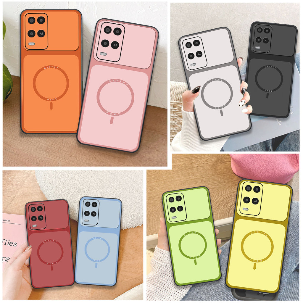 Ốp lưng dành cho Oppo A54 / A55 in hình vòng tròn basic clover case