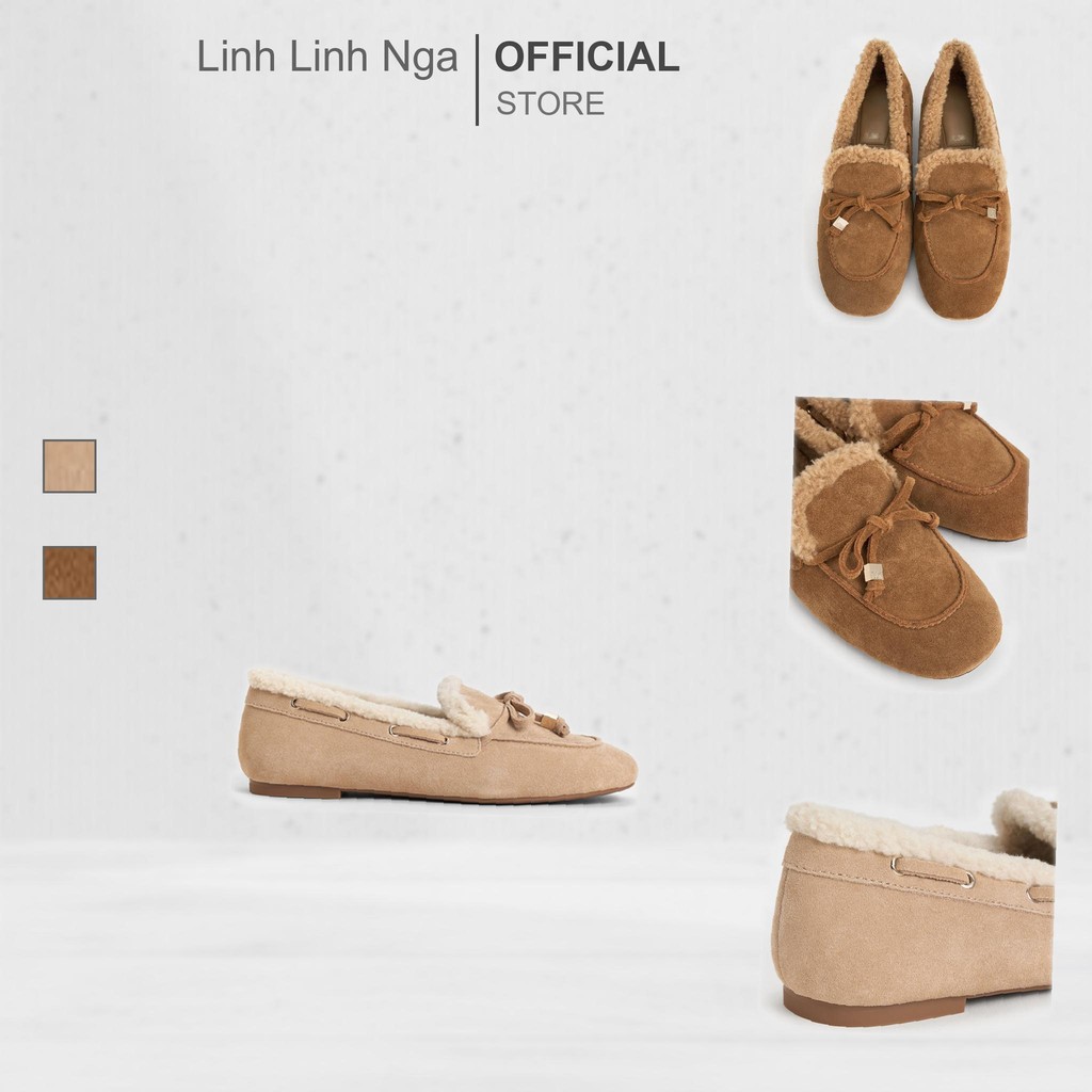 Giày С&Κ Gavyn Suede Shearling-Lined Boat Shoes - SL1-71720136 chính hãng đủ bill