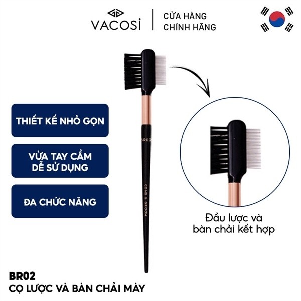 Cọ lược và bàn chải Vacosi BR02