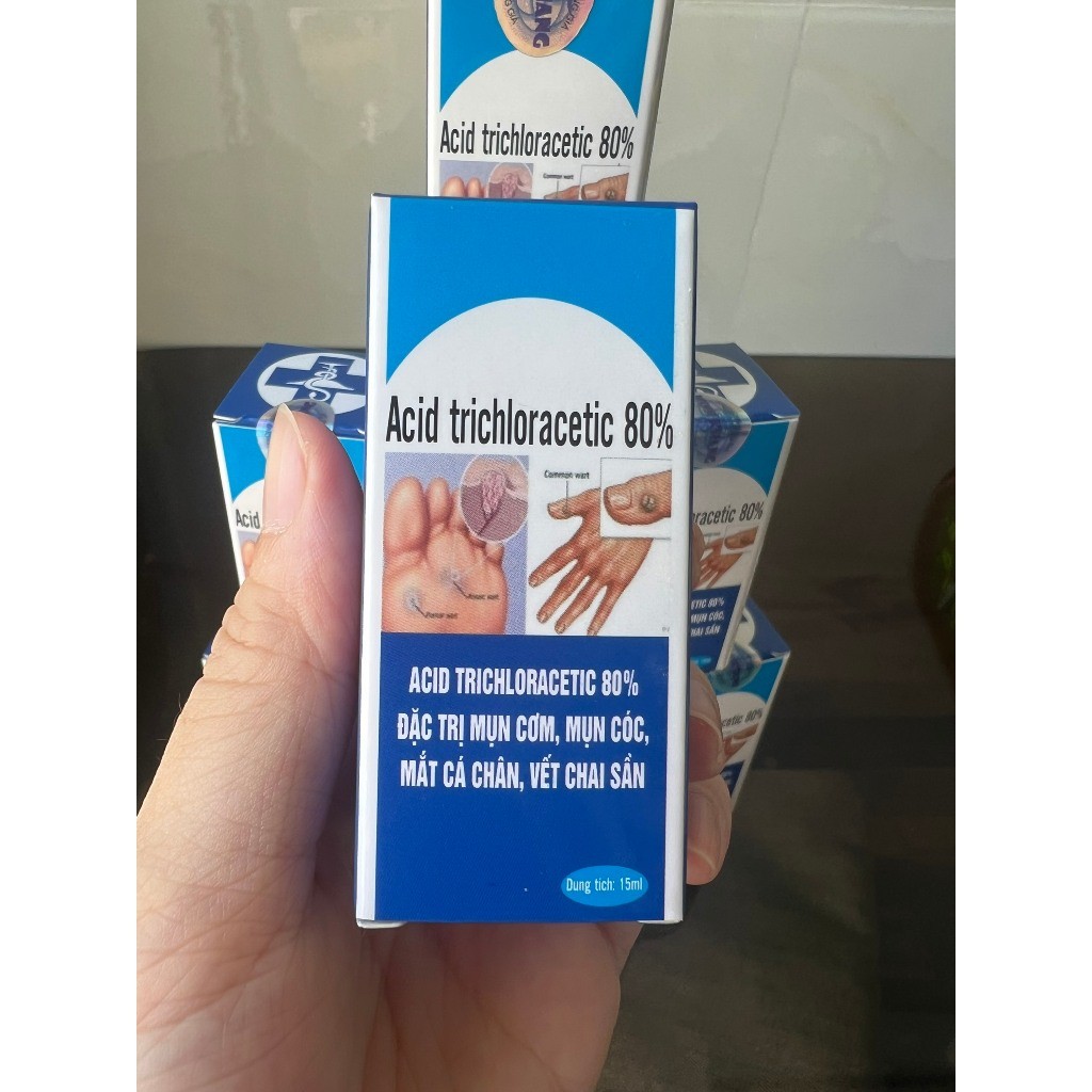 Lọ chấm mụn cơm, mụn cóc, mụn ruồi, sùimaoga...Acid trichloracetic 80%- Chai 15ml( che tên sp)