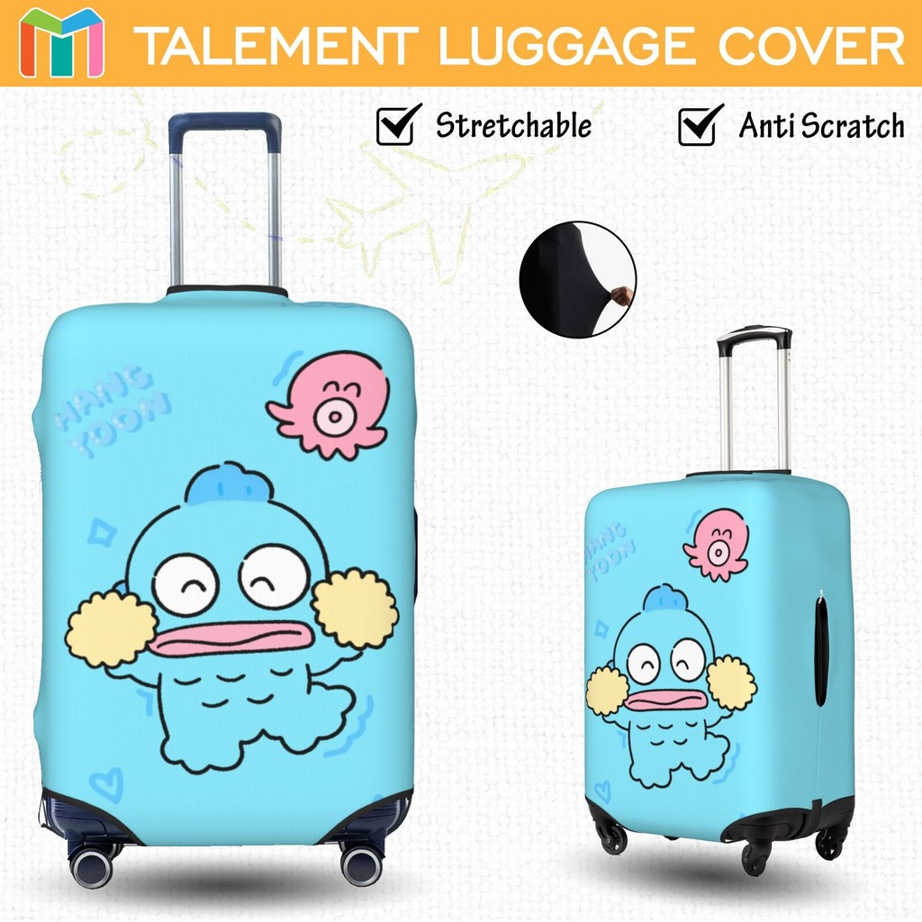 Hangyodon Vỏ Bọc Vali Chống Trầy Bao Trùm Vali Độ đàn hồi Cá nhân Luggage Cover Size 18-32 inch DZ13