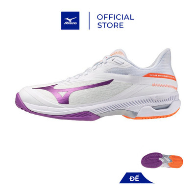 Giày Tennis Nữ WAVE EXCEED COURT AC Trắng - 61GA261902