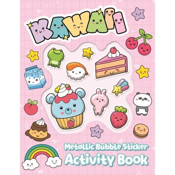 Sách Metallic Bubble Sticker Book - Kawaii