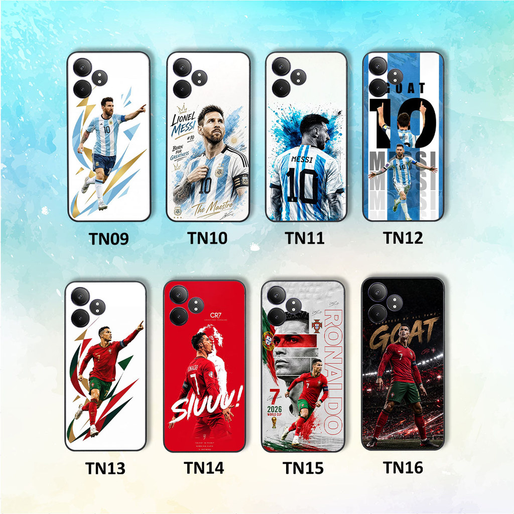 Ốp lưng Realme GT NEO 6 / GT NEO 6 SE hình Messi Ronaldo siêu đẹp
