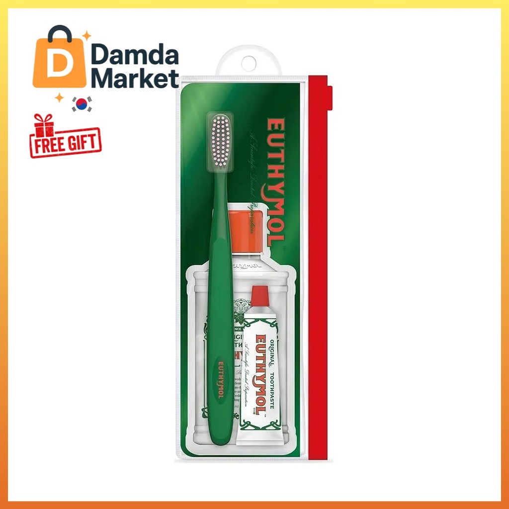 Euthymol Kit (Bàn chải đánh răng + Kem dán răng 20g + Gargle 15ml)