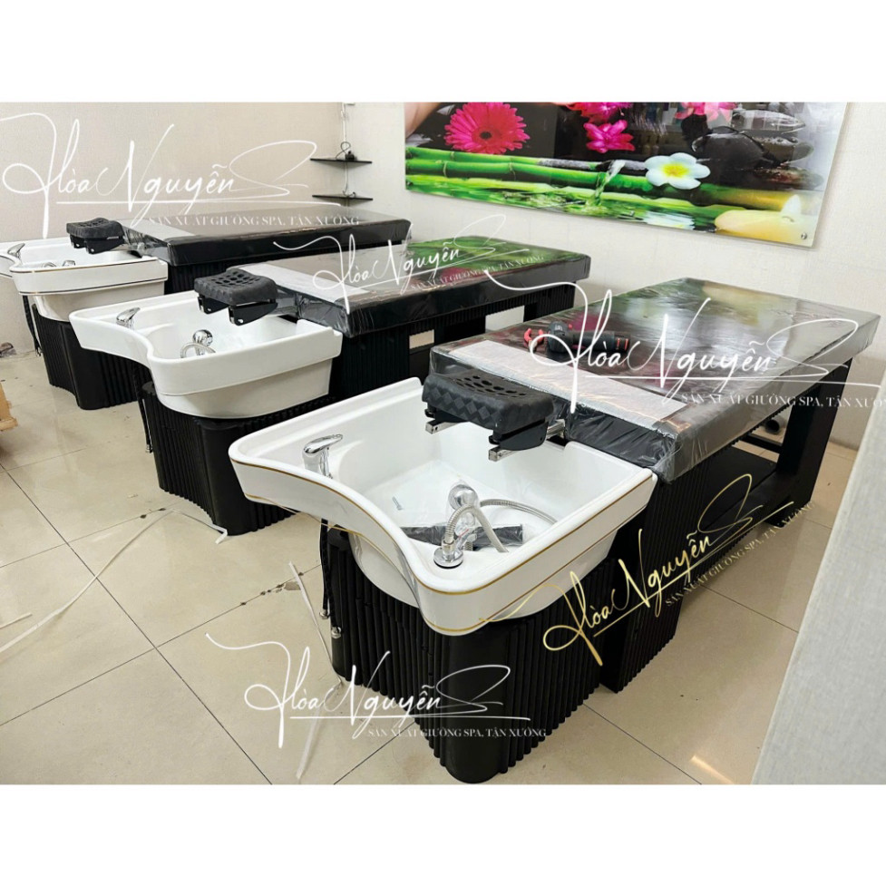 Giường Gội Đầu 2IN1 Cao Cấp, Thiết Kế Vòm Gội Đẹp Mắt