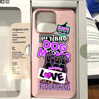 Suntaiho Doberman Dạo Phố In Hình Trắng Chống Sốc TPU Dành Cho iPhone 17-11 X XS XR Pro Max Plus