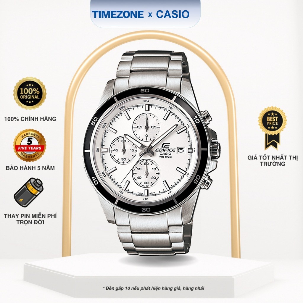 Đồng hồ Casio Chính Hãng EFR-526D-7AV Dây Kim Loại - TIMEZONEVN