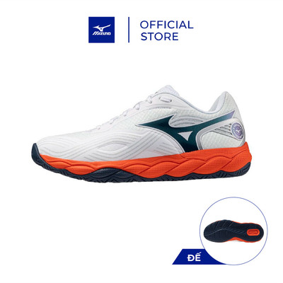 Giày Tennis Unisex WAVE ENFORCE COURT AC Trắng - 61GA263202