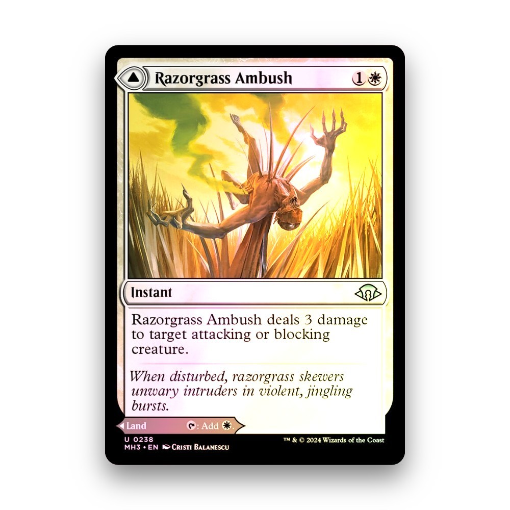 [MTG] Razorgrass Ambush / / Razorgrass Field (238) [MH3] [LAND] [UNCOM] | Phép thuật tập hợp