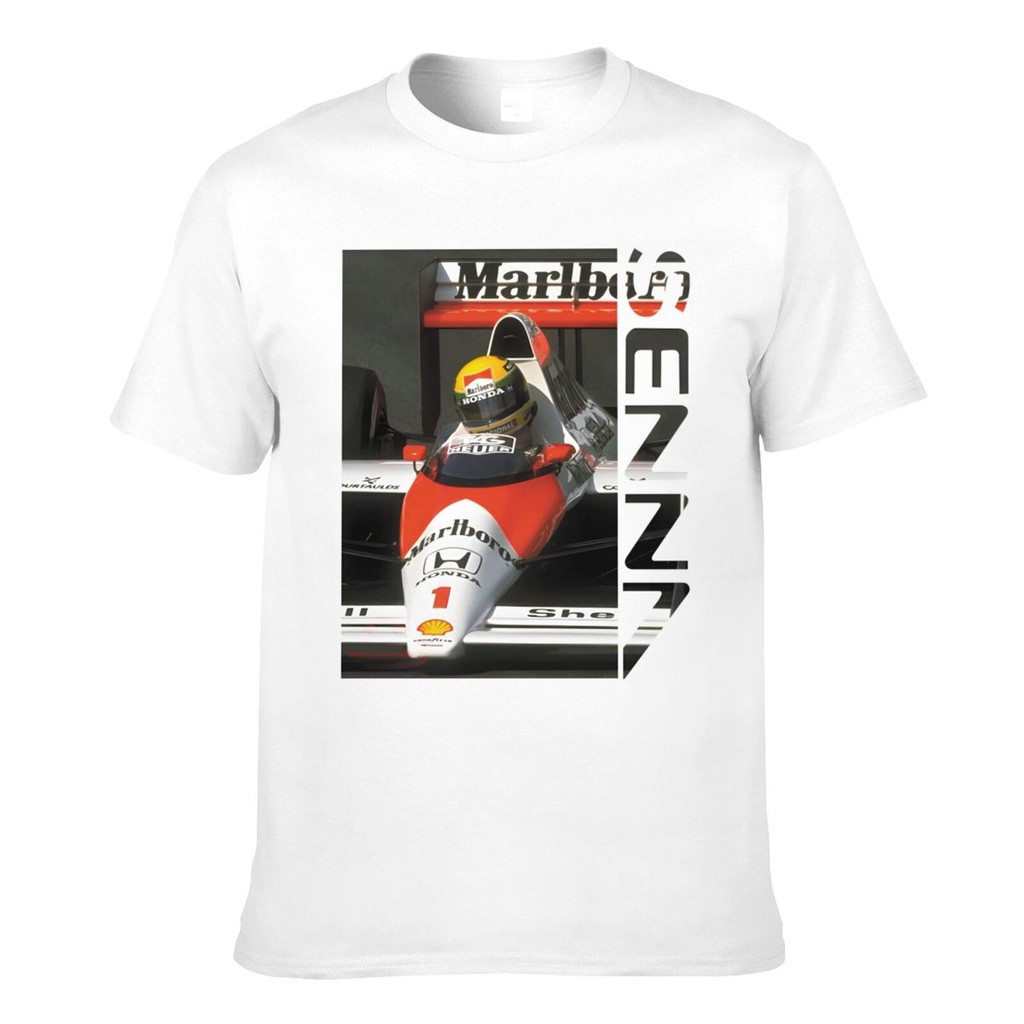 Áo thun nam thời trang Ayrton Senna mùa hè mát mẻ