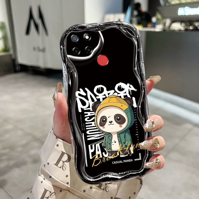 Ốp Lưng Realme C12 C25 C25s C15 C11 2020 C11 2021 C20 C20A C21Y C25Y Case Trong suốt dễ thương Gấu t