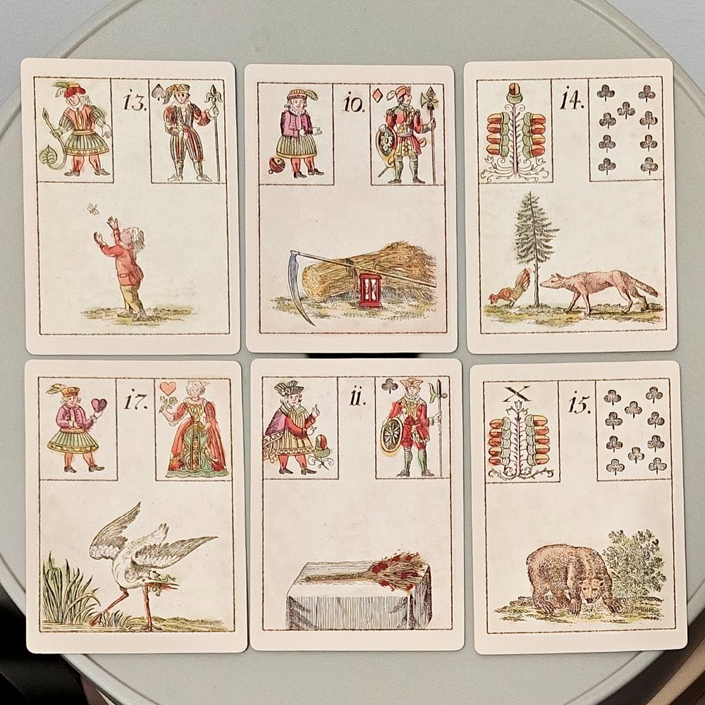Thẻ Oracle Ur-Lenormand 9 * 6cm - (Trò chơi hy vọng) - Bộ bài bói toán thế kỷ 18 cổ điển - Bộ bài 36