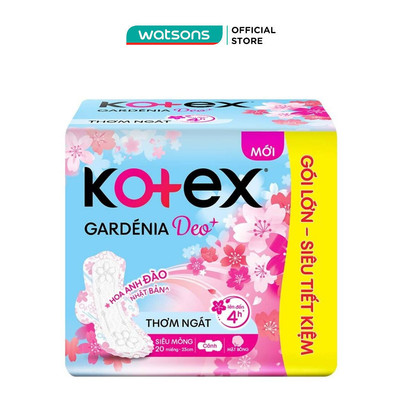 Băng Vệ Sinh Kotex Hoa Anh Đào Siêu Mỏng Cánh 23cm 20 Miếng