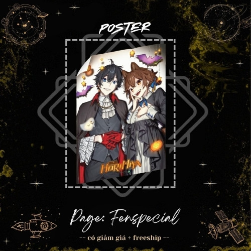 [CHỈ PHỤ KIỆN] Poster - Horimiya - Trạm IPM 2024 - Tập 1 - Bản Sưu Tầm - Đánh Dấu Trang - F Bookmark