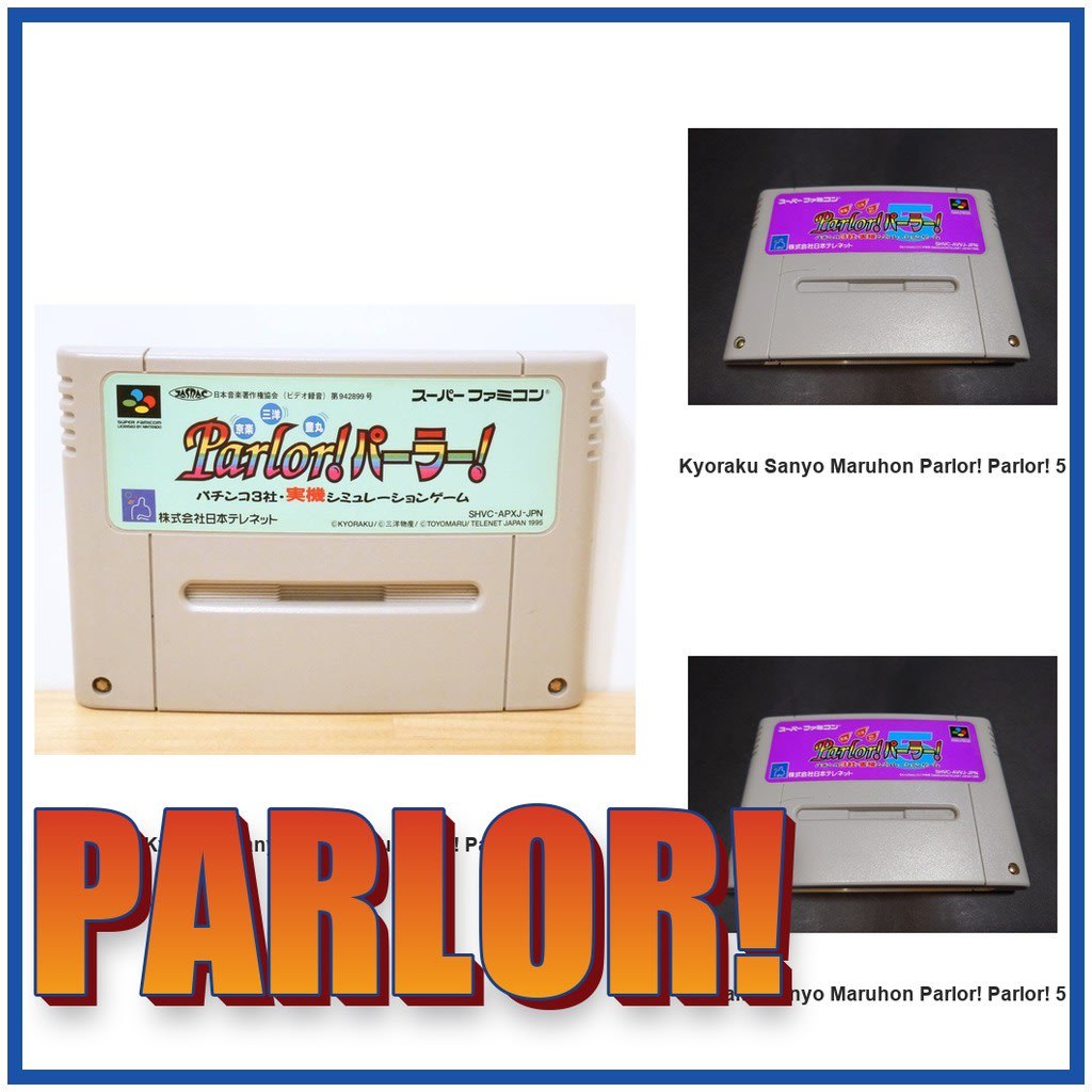 Parlor Pachinko Parlor Toyomaru/Maruhon 5/Maruhon 5 SFC SNES Super Famicom Used Tested Working
