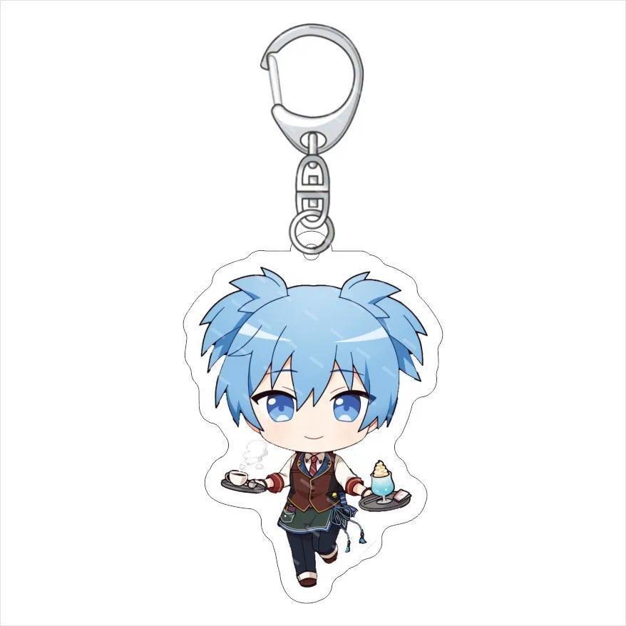 Assassination Classroom Korosensei Anime Mica Keychain Bag Charms Hanging Face Q Versionkey Móc Khóa