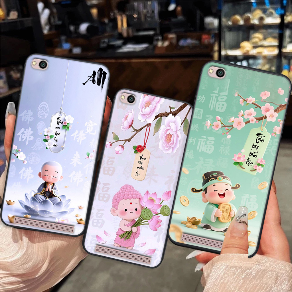 Ốp lưng Xiaomi Redmi 4A / 5A / 6A thư pháp Phúc Tài Lộc,Bình an tâm an phong thủy
