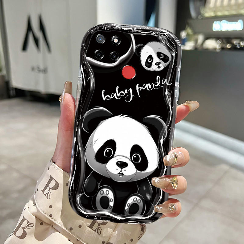 Ốp Lưng Realme C12 C25 C25s C15 C11 2020 C11 2021 C20 C20A C21Y C25Y Case Trong suốt dễ thương Gấu t