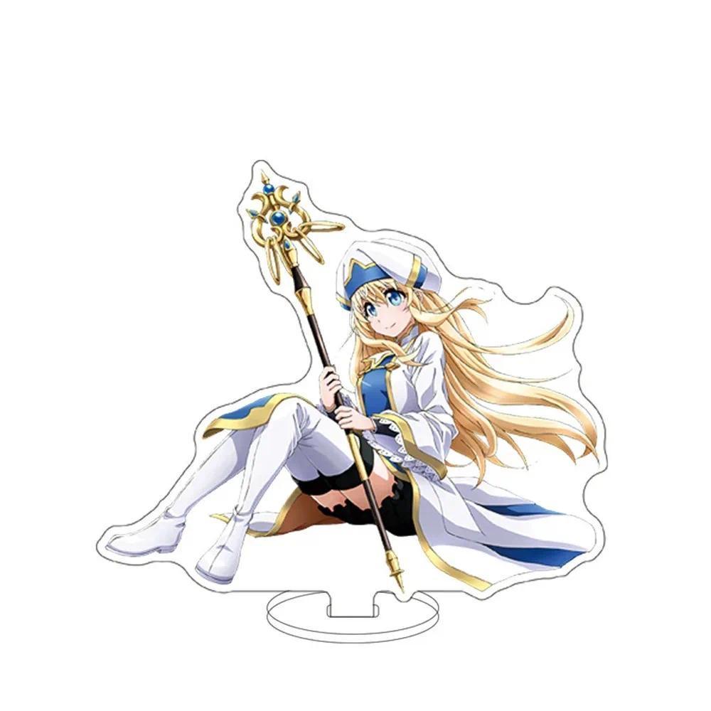 Anime Goblin Slayer Goblin Slayer Priestess Double-sided Hd Printing Mica Keychain Holder Mô Hình St