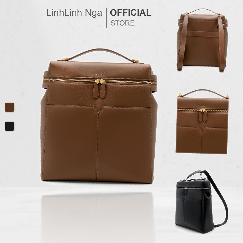 Ba lô PEDRO Alyssa Tumbled Leather Backpack - PW2-85210014 chính hãng đủ bill