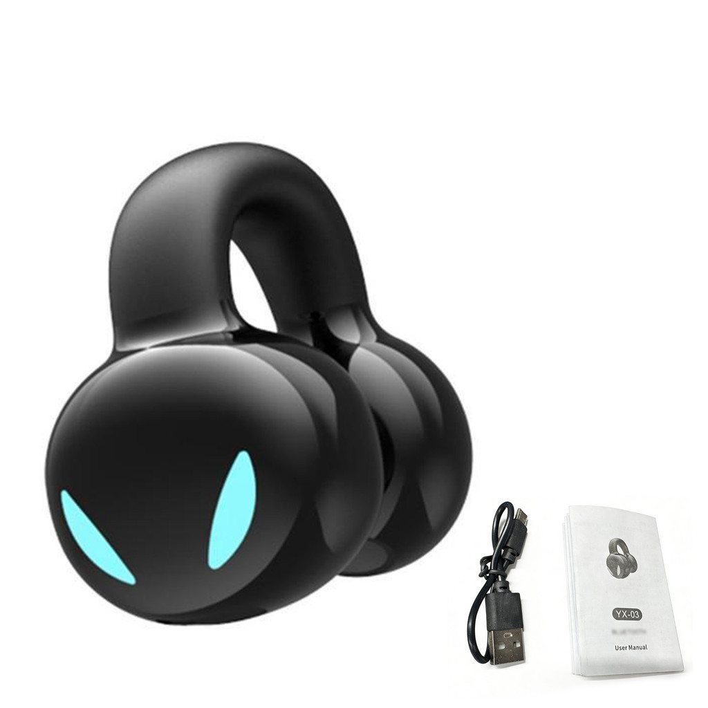 Tai nghe BT không dây yohoph Clip-On 8H Thời gian chơi Điều khiển cảm ứng IPX5 Tai nghe chống mồ hôi