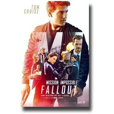 Mission _ Impossible Fallout Poster Movie MI MI Tom Cruise Color
