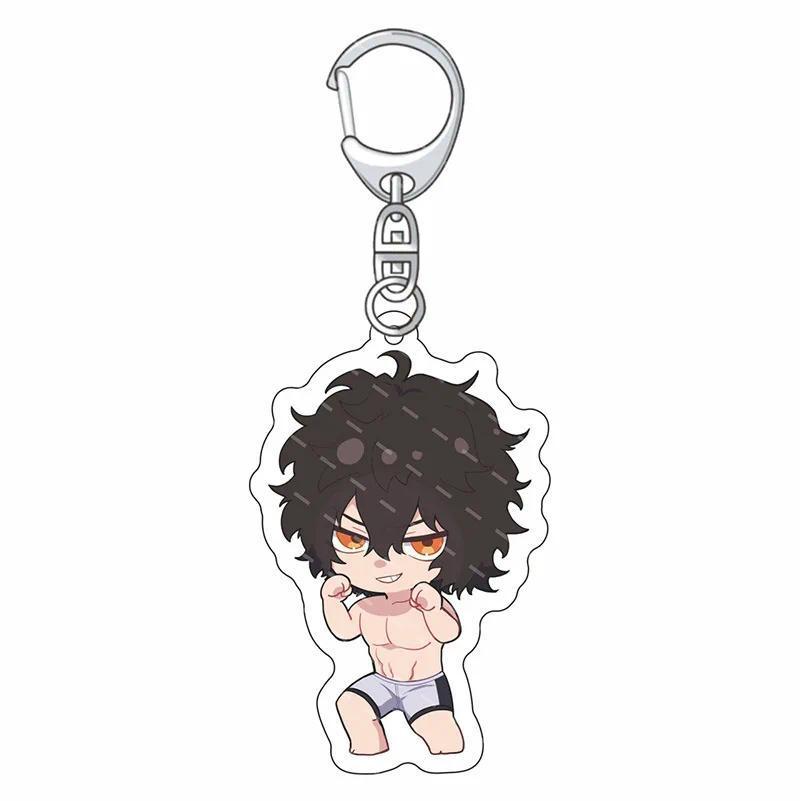 Kengan Ashura Mica Lovely Baby Bag Charms Hanging Face Friends Key Chain Móc Khóa Dày 4mm, In 2 Mặt