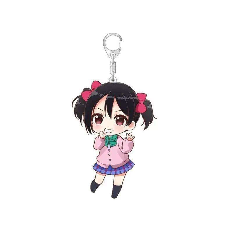 Lovelive Keychain Cute Cartoon Anime Peripherals Acrylic Bag Decor Hanging Face Kotori Minami Móc Kh
