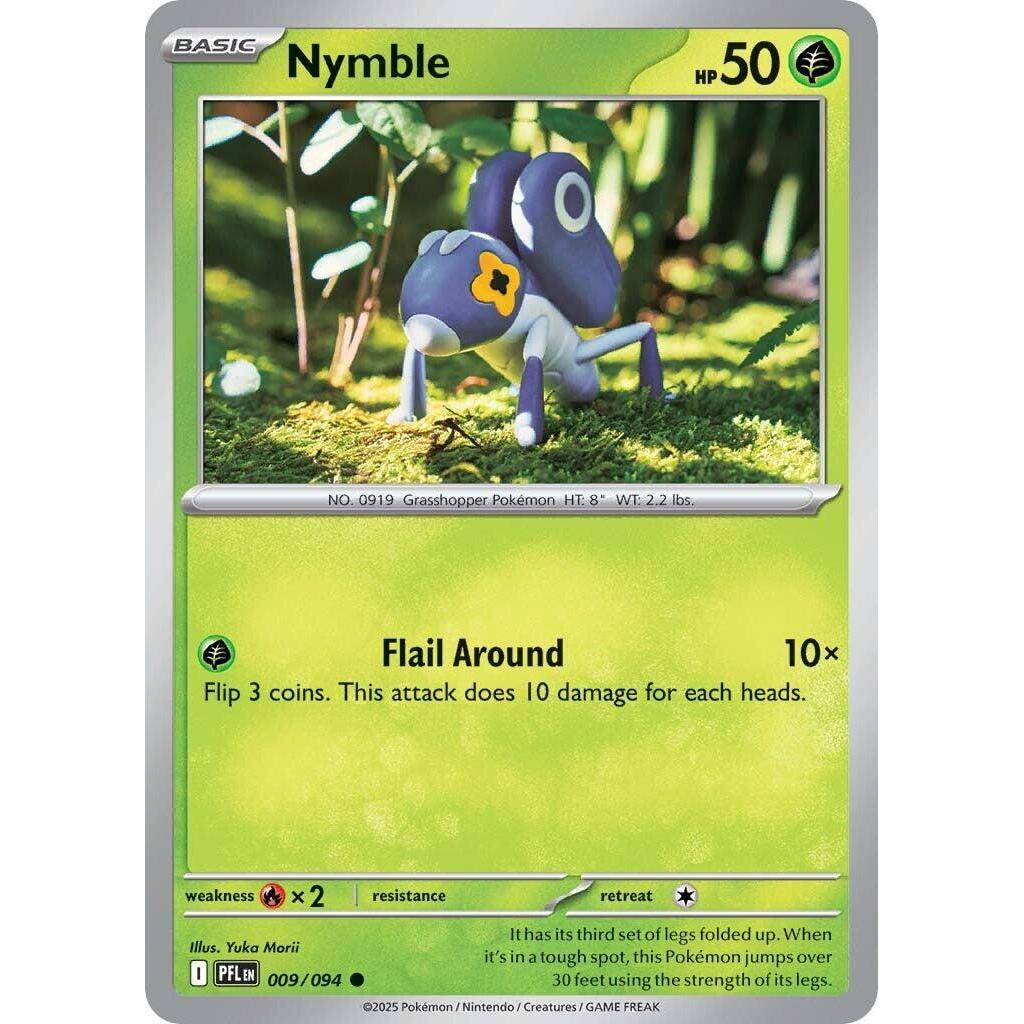 Thẻ Bài Pokemon Nymble - 009/094 - Common