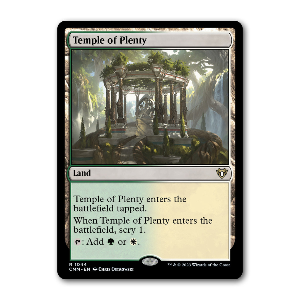[MTG] Temple of Plenty [CMM] [Multi] [Rare] [Normal] [ENG] [2023] (Magic: The Gathering)