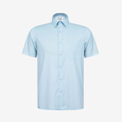 Áo sơ mi nam KHATOCO Tailor Fit ngắn tay mã A1MN538T2-CNCR 181-2805-N