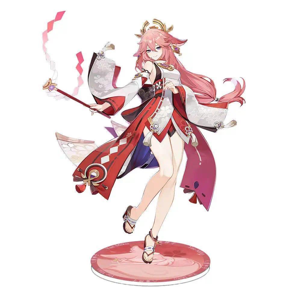 Genshin Lmpact Anime Varka Standeeee Mica Lauma Flins Aino Ineffa Model Plate 1pc Desk Mô Hình Stand