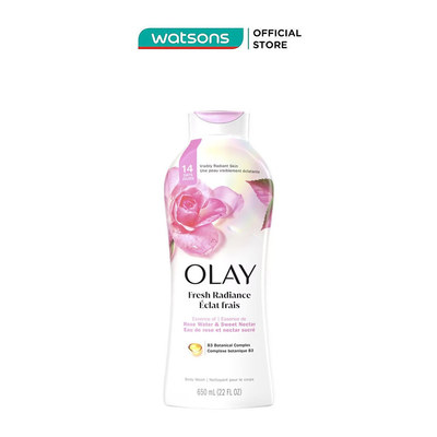 Sữa Tắm Olay Fresh Outlast Notes Of Rose Water & Sweet Nectar Body Wash Hương Hoa Hồng 650ml