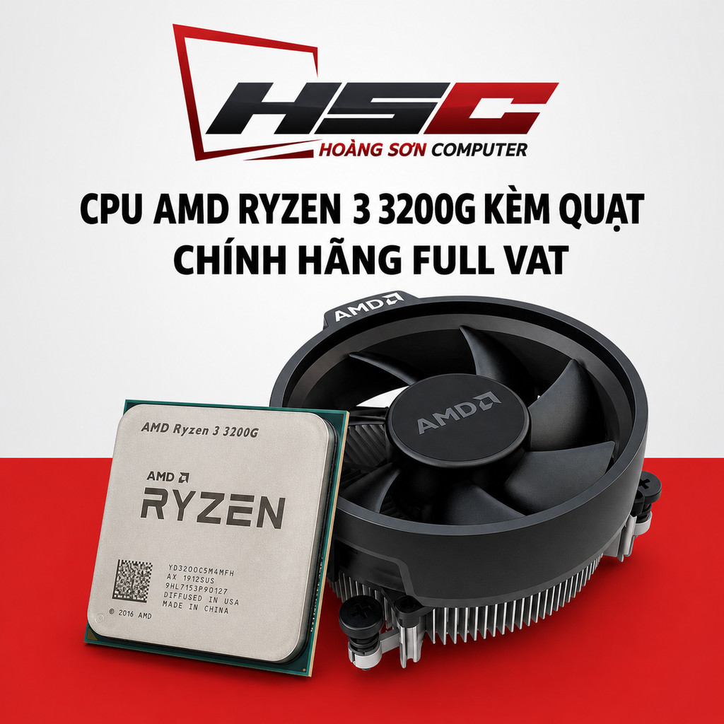 CPU AMD Ryzen 3 3200G Kèm Quạt - HÀNG NEW CHÍNH HÃNG
