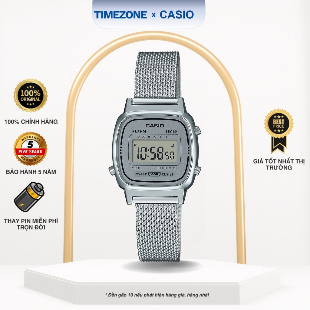 Đồng hồ Casio Chính Hãng Unisex LA670WEM-7D - TIMEZONEVN