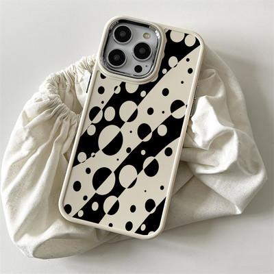 Ốp điện thoại TPU chống sốc in hình học Suntaiho Polka Dot cho iPhone 17 16 15 14 13 12 11 X XS XR Pro Max Plus