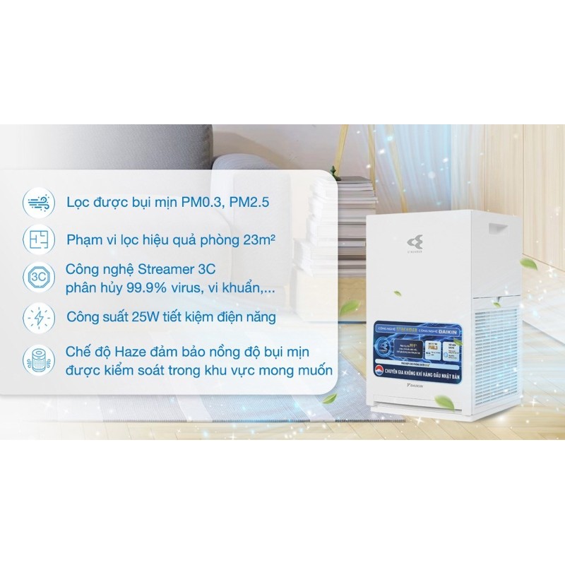 [NEW - CHÍNH HÃNG] -  Máy lọc không khí Daikin MC30YVM7 - Malaysia