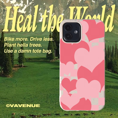 Suntaiho Hồng Trái Tim Cắt Gọng Ống Kính In Hình Chống Sốc TPU Dành Cho iPhone 17 16 15 14 13 12 11 X XS XR Pro Max Plus