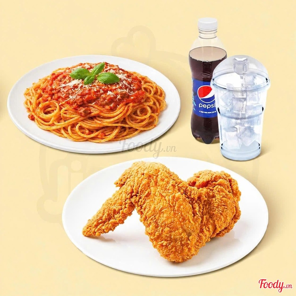 TRÙM DEAL - TP.HCM - GÀ RÁN JIMAMA - GÀ RÁN & HOT DOG - COMBO MỲ Ý CÁNH GÀ GIÒN