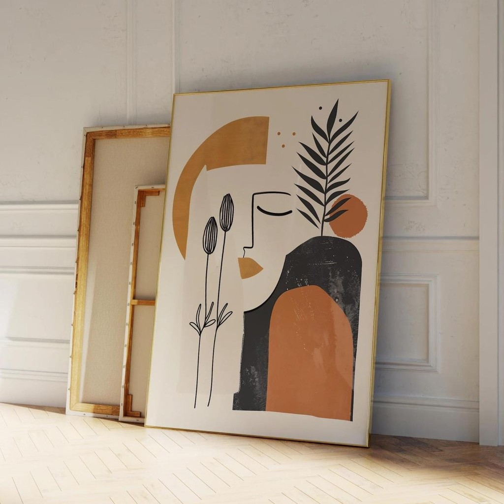 Hiện Đại Trừu Tượng Đẹp Thực Vật Trừu Tượng In Canvas Cho Phòng Khách Nghệ Thuật Treo Tường Trang Tr