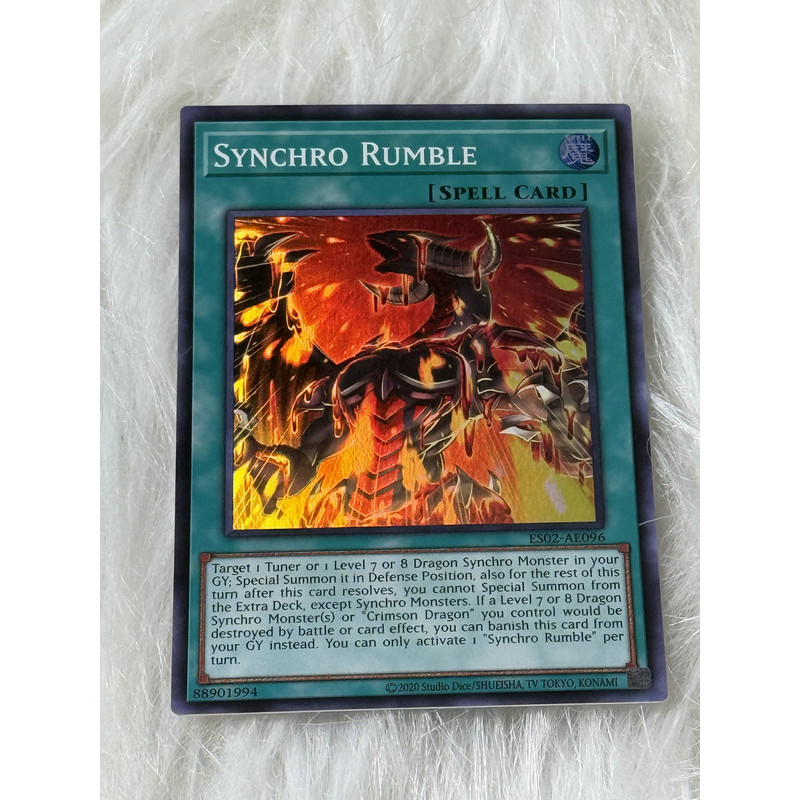 Thẻ bài Yugioh Tiếng Anh chính hãng:  "Synchro Rumble" (ES02-AE096)