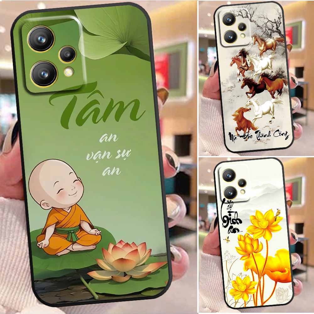 Ốp lưng dành cho Realme 9 4G / 9i / 9 Pro / 9 Pro+ in hình họa tiết thư pháp ý nghĩa