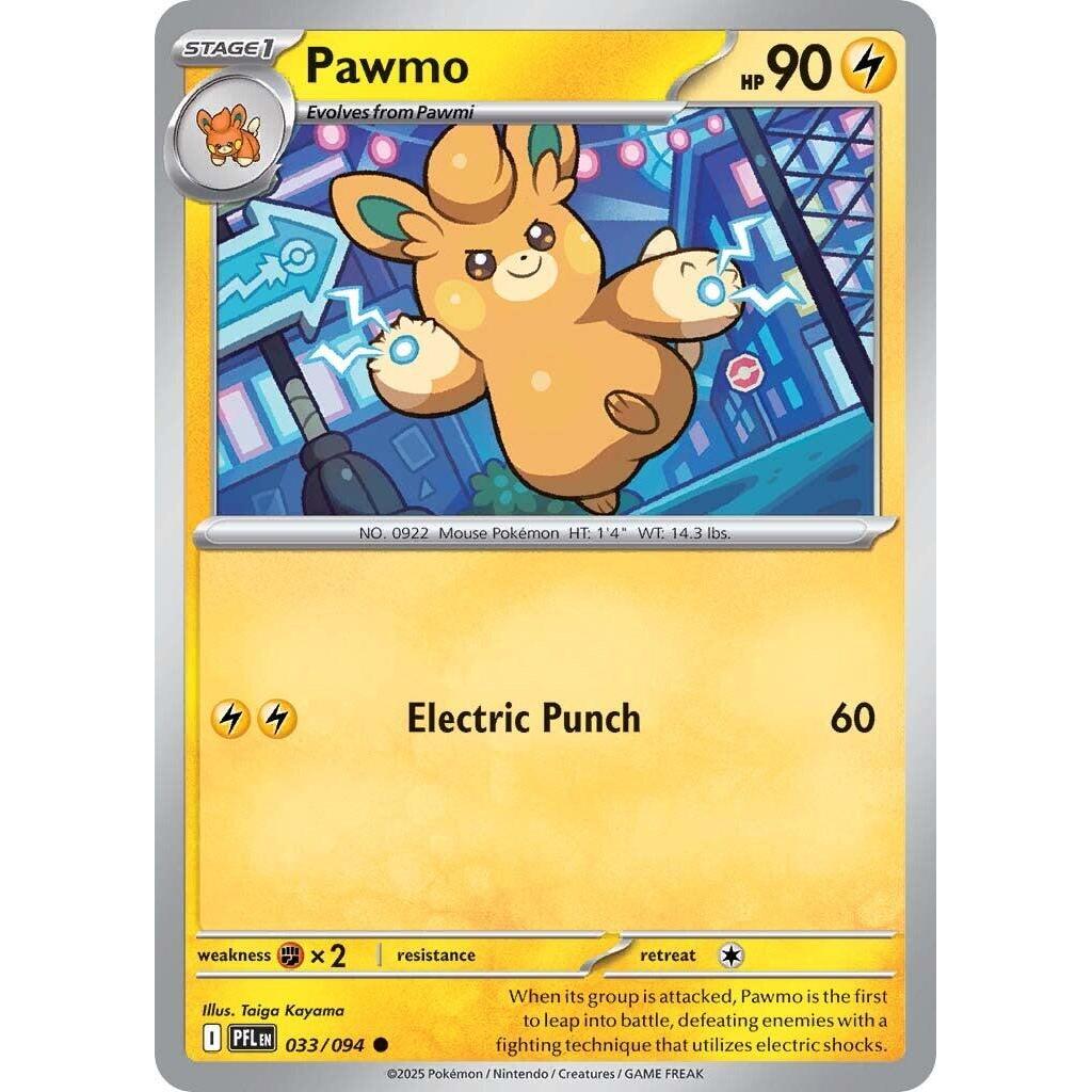 Thẻ Bài Pokemon Pawmo - 033/094 - Common