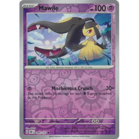Thẻ Bài Pokemon Mawile - 089/197 - Common Reverse Holo