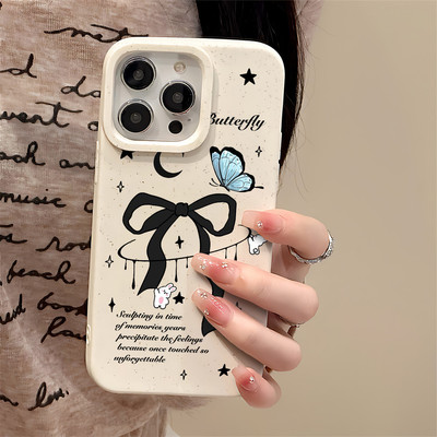 Ốp điện thoại TPU chống sốc in hình bướm Suntaiho cho iPhone 17-11 X XS XR Pro Max Plus