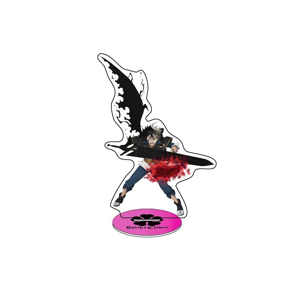 Anime Black Clover Asta Yuno Grindberryall Noelle Silva Acrylic Stand Keychain Figure Model Mô Hình 