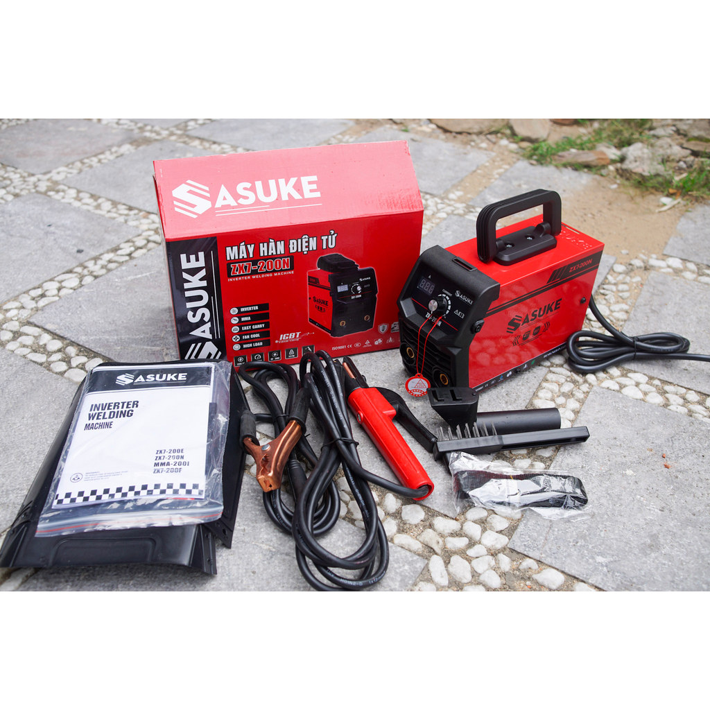 MÁY HÀN ĐIỆN TỬ 20 - 200A QUE  1.6 - 3.2 ZX7-200N SASUKE - HÀNG CHÍNH HÃNG