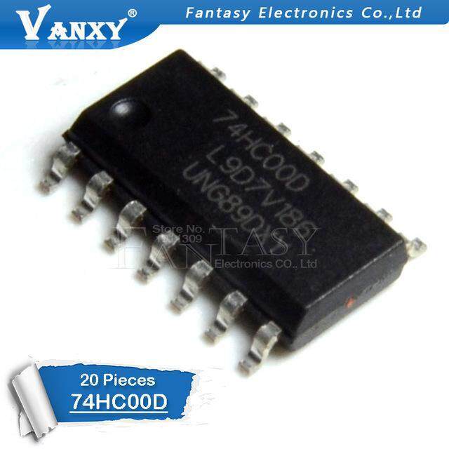 20 chiếc 74HC00D SOP14 74HC00 SOP SN74HC00DR SOP-14 SN74HC00 SMD IC mới và nguyên bản