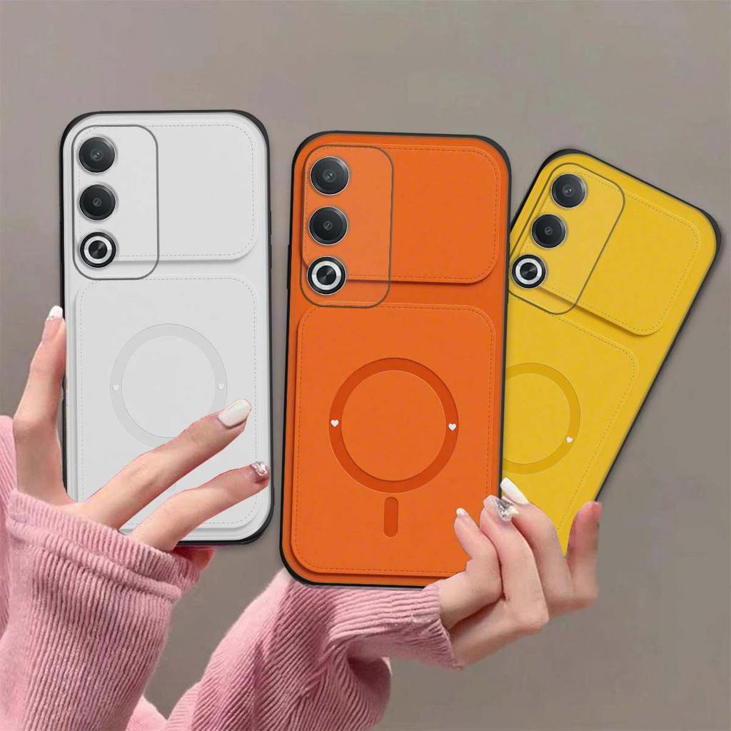 Ốp lưng Oppo A5 / A5 Pro / A5i / A5i Pro công nghệ in UV giả da đơn sắc